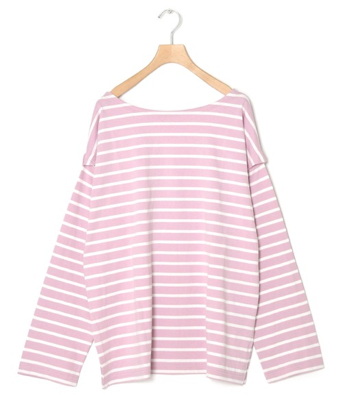w closet(ダブルクローゼット)の「ボーダーオープンスリーブプルオーバー(Tシャツ/カットソー・レディース・ホワイト×ブラック/ブルー系その他/ピンク系その他/ホワイト×イエロー・FREE)」の18枚目の写真
