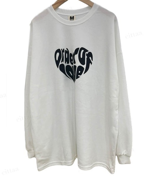 Dalfwin（ダールフィン）の「韓国ファッションLOVEロゴオーバーサイズ Tシャツ（Tシャツ/カットソー・レディース・ホワイト/ブラック/チャコールグレー/ブルー系その他3/ブラック系その他3/ホワイト系その他3・FREE/フリー）」の15枚目の写真