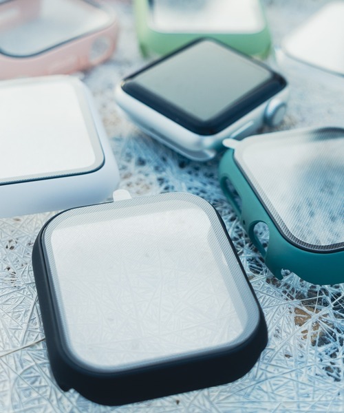 zandy(ズィーアンドワイ)の「zandy ズィー・アンド・ワイ/ Apple Watch【マットハードケース】アップルウォッチケース カバー ハードマットタイプ フル全面保護 ガラスフィルム一体式 //// case5(デジタル腕時計・メンズ・グリーン/ミント/クリア/ピンク/シルバー/レッド/ブラック/ホワイト・40/44)」の15枚目の写真