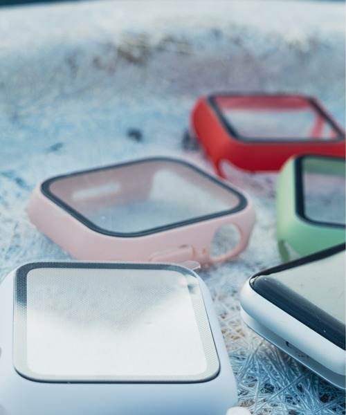 zandy(ズィーアンドワイ)の「zandy ズィー・アンド・ワイ/ Apple Watch【マットハードケース】アップルウォッチケース カバー ハードマットタイプ フル全面保護 ガラスフィルム一体式 //// case5(デジタル腕時計・メンズ・グリーン/ミント/クリア/ピンク/シルバー/レッド/ブラック/ホワイト・40/44)」の9枚目の写真