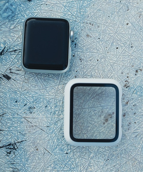 zandy(ズィーアンドワイ)の「zandy ズィー・アンド・ワイ/ Apple Watch【マットハードケース】アップルウォッチケース カバー ハードマットタイプ フル全面保護 ガラスフィルム一体式 //// case5(デジタル腕時計・メンズ・グリーン/ミント/クリア/ピンク/シルバー/レッド/ブラック/ホワイト・40/44)」の10枚目の写真