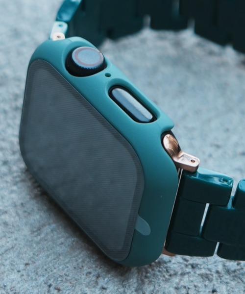 zandy(ズィーアンドワイ)の「zandy ズィー・アンド・ワイ/ Apple Watch【マットハードケース】アップルウォッチケース カバー ハードマットタイプ フル全面保護 ガラスフィルム一体式 //// case5(デジタル腕時計・メンズ・グリーン/ミント/クリア/ピンク/シルバー/レッド/ブラック/ホワイト・40/44)」の22枚目の写真