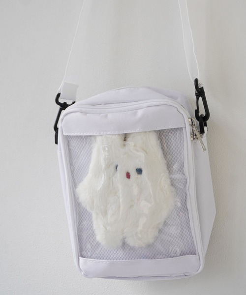 Port（ポート）の「【 推し事 / オタ活 】 クリア ポケット付き ショルダー バッグ #_（ショルダーバッグ・レディース・ブラック/ピンク/ホワイト/ブルー・FREE）」の15枚目の写真