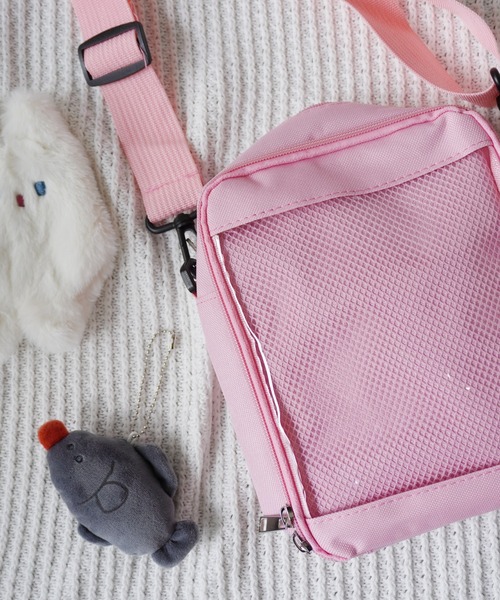 Port（ポート）の「【 推し事 / オタ活 】 クリア ポケット付き ショルダー バッグ #_（ショルダーバッグ・レディース・ブラック/ピンク/ホワイト/ブルー・FREE）」の20枚目の写真