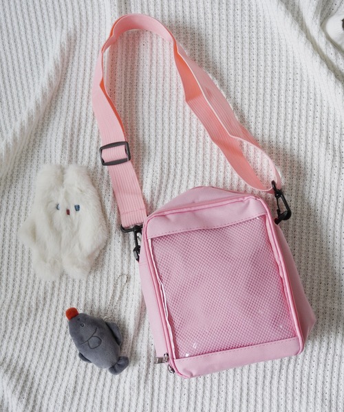 Port（ポート）の「【 推し事 / オタ活 】 クリア ポケット付き ショルダー バッグ #_（ショルダーバッグ・レディース・ブラック/ピンク/ホワイト/ブルー・FREE）」の19枚目の写真