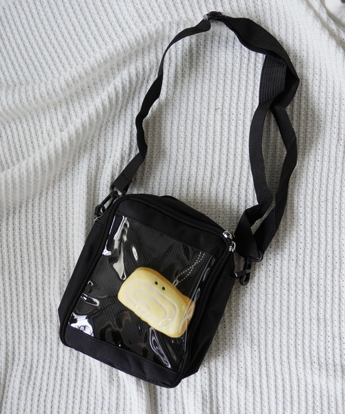 Port（ポート）の「【 推し事 / オタ活 】 クリア ポケット付き ショルダー バッグ #_（ショルダーバッグ・レディース・ブラック/ピンク/ホワイト/ブルー・FREE）」の16枚目の写真