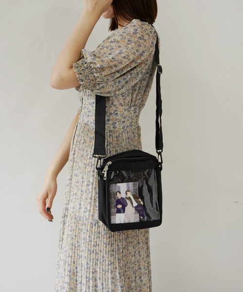 Port（ポート）の「【 推し事 / オタ活 】 クリア ポケット付き ショルダー バッグ #_（ショルダーバッグ・レディース・ブラック/ピンク/ホワイト/ブルー・FREE）」の8枚目の写真