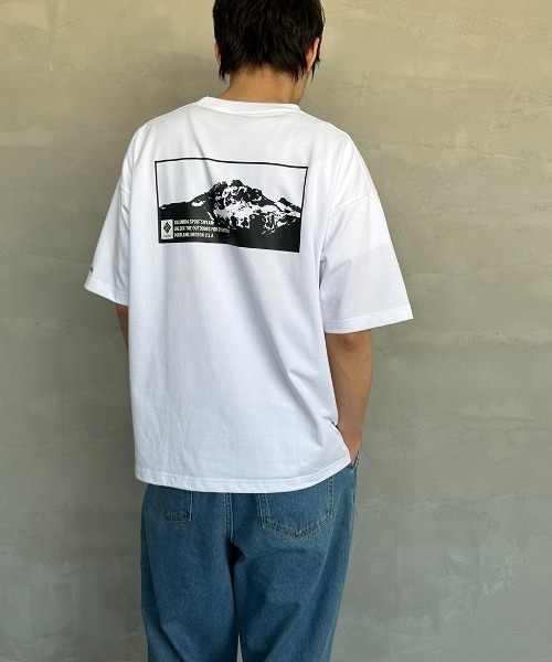 Columbia（コロンビア）の「【WEB限定】[Columbia/コロンビア] JAMES BROOK バックプリント ショートスリーブ ポケットTシャツ（Tシャツ/カットソー・レディース・ホワイト/ブラック/ダークグリーン/ネイビー・M/L/XL）」の8枚目の写真