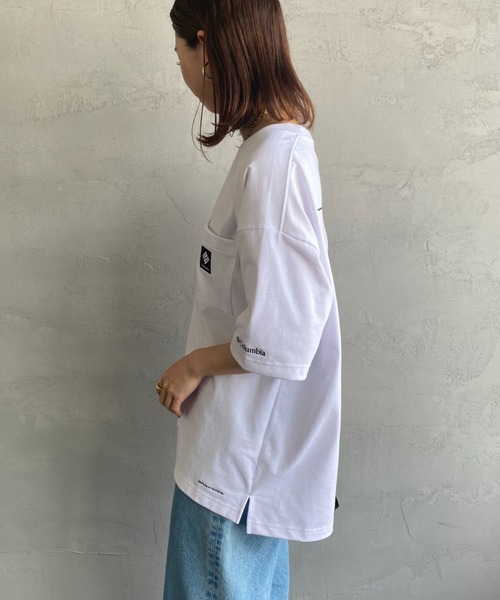 Columbia（コロンビア）の「【WEB限定】[Columbia/コロンビア] JAMES BROOK バックプリント ショートスリーブ ポケットTシャツ（Tシャツ/カットソー・レディース・ホワイト/ブラック/ダークグリーン/ネイビー・M/L/XL）」の15枚目の写真
