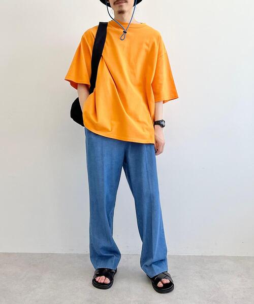 CITEN(シテン)の「<CITEN>スタンダードヒュージTシャツ(Tシャツ/カットソー・メンズ・オレンジ/ホワイト/ライトブルー/ベージュ・FREE)」の22枚目の写真