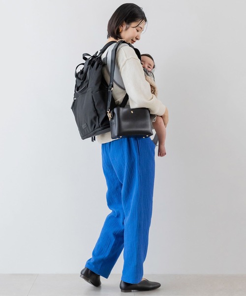 フェリシモMama（フェリシモママ）の「ｎｉｎａｒｕ×フェリシモＭａｍａ　抱っこひもと一緒に持てる　マザーズショルダーバッグ〈ブラック〉（マザーズバッグ・レディース・ブラック・ONE SIZE）」の12枚目の写真