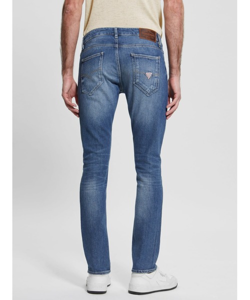 Guess（ゲス）の「Eco Miami Destroyed Skinny Jeans（デニムパンツ・メンズ・インディゴブルー・30inch/31inch/32inch/29inch）」の2枚目の写真
