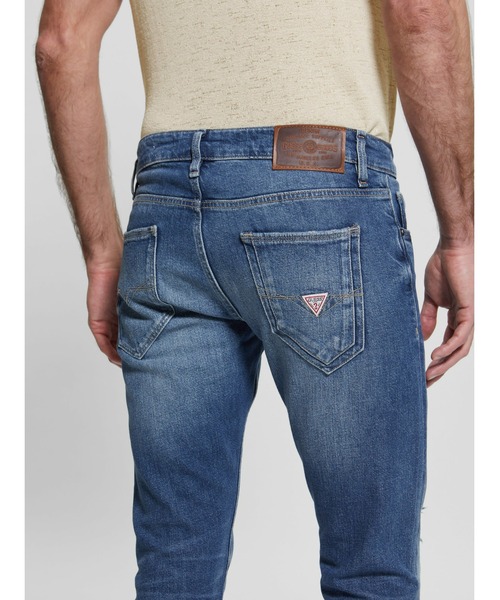 Guess（ゲス）の「Eco Miami Destroyed Skinny Jeans（デニムパンツ・メンズ・インディゴブルー・30inch/31inch/32inch/29inch）」の6枚目の写真