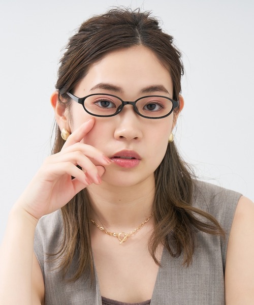 Zoff（ゾフ）の「オーバル型 メガネ｜軽量｜BASIC（ベーシック）（メガネ・メンズ・ブラウン/ブラック/パープル/ベージュ・FREE）」の10枚目の写真