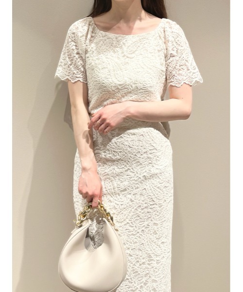 スナイデル　ホワイトレースホルターネックトップス スナイデル ホワイトレースホルターネックトップス SNIDEL 新作