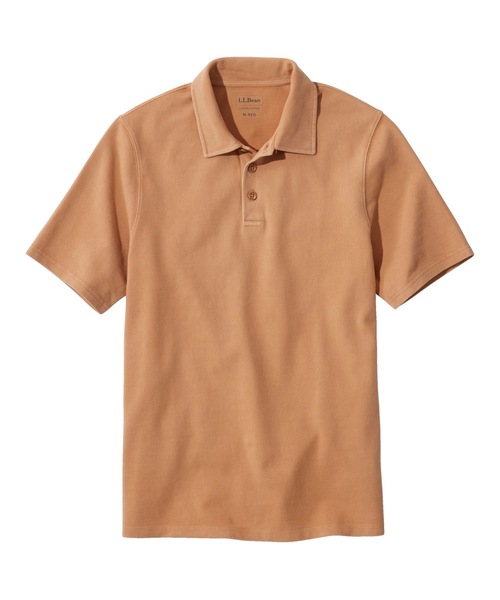 L.L.Bean(エルエルビーン)の「ビーンビルト・ピケ・ポロシャツ、半袖 米国フィット・レギュラー(ポロシャツ・メンズ・ブラウン/グリーン/ブラック/ブルー系/グレー系・MEDIUM/SMALL/LARGE/X-LARGE)」の1枚目の写真