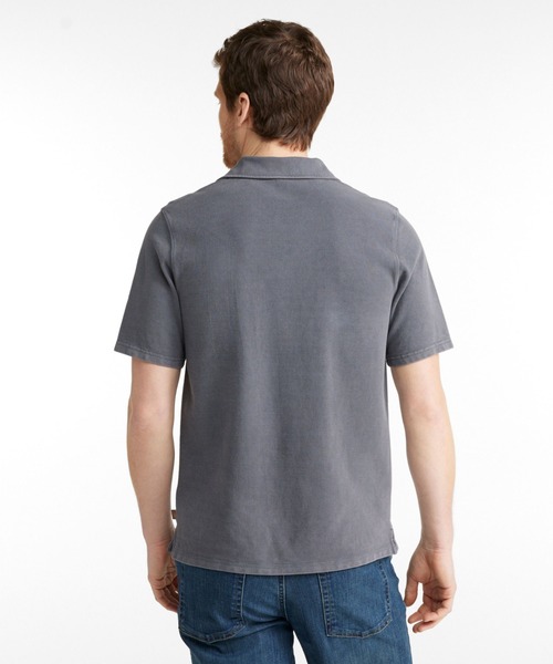 L.L.Bean(エルエルビーン)の「ビーンビルト・ピケ・ポロシャツ、半袖 米国フィット・レギュラー(ポロシャツ・メンズ・ブラウン/グリーン/ブラック/ブルー系/グレー系・MEDIUM/SMALL/LARGE/X-LARGE)」の8枚目の写真