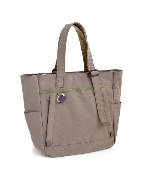 anello（アネロ）の「BASE TOTE BAG（トートバッグ・レディース・ミント/ブラック/ネイビー/ライトグレー/ベージュ・-）」の7枚目の写真