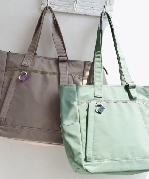 anello（アネロ）の「BASE TOTE BAG（トートバッグ・レディース・ミント/ブラック/ネイビー/ライトグレー/ベージュ・-）」の14枚目の写真
