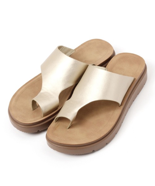 studio CLIP（スタディオクリップ）の「かる楽トングサンダル（サンダル・レディース・ブラック/ゴールド/その他3/ブラウン・SMALL/MEDIUM/LARGE）」の5枚目の写真