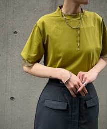 &g'aime | 【&g’aime】袖シアー切替Tシャツ(Tシャツ/カットソー)
