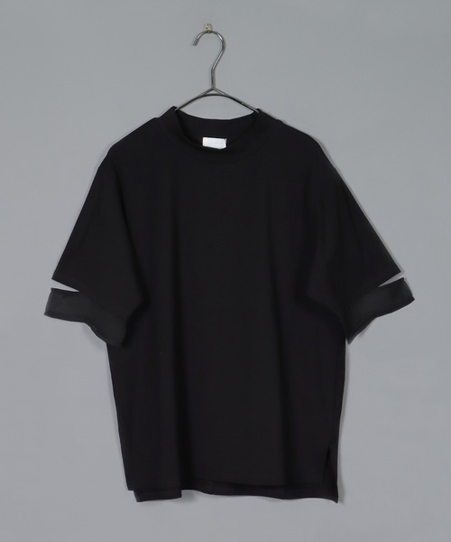 &g'aime(アンジェム)の「【&g’aime】袖シアー切替Tシャツ(Tシャツ/カットソー・レディース・ホワイト/グリーン/ブラック・FREE)」の20枚目の写真