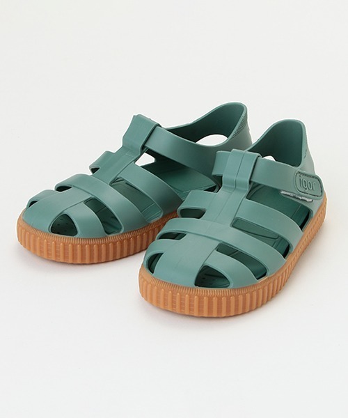 petit main(プティマイン)の「igor NICO CARAMELO(スニーカー・キッズ・ライトピンク/アイボリー/ブルーグリーン・17cm/16cm/15cm)」の1枚目の写真