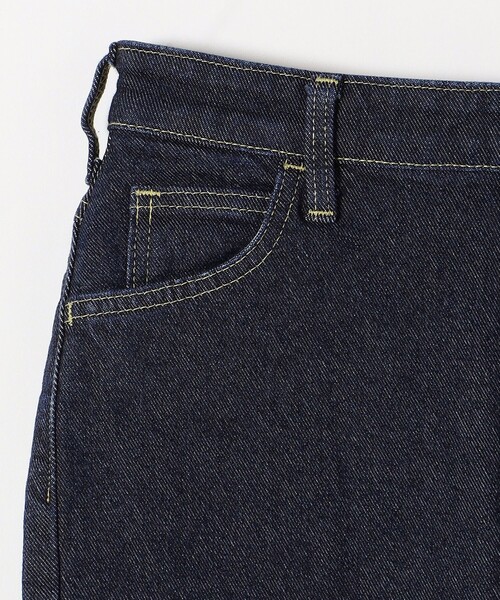 Lee（リー）の「Lee:〈洗濯機可能〉ストレート デニム パンツ（デニムパンツ・レディース・ネイビー・SMALL/MEDIUM）」の5枚目の写真