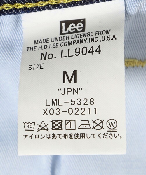 Lee（リー）の「Lee:〈洗濯機可能〉ストレート デニム パンツ（デニムパンツ・レディース・ネイビー・SMALL/MEDIUM）」の2枚目の写真