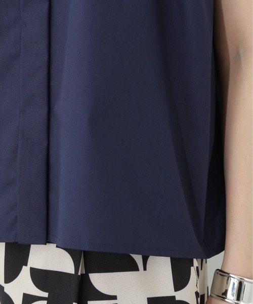 N.(N. Natural Beauty Basic)(エヌエヌナチュラルビューティーベーシック)の「◆バルーンノースリーブブラウス(シャツ/ブラウス・レディース・オフホワイト/ホワイト系その他/ネイビー/パープル系その他・MEDIUM)」の18枚目の写真