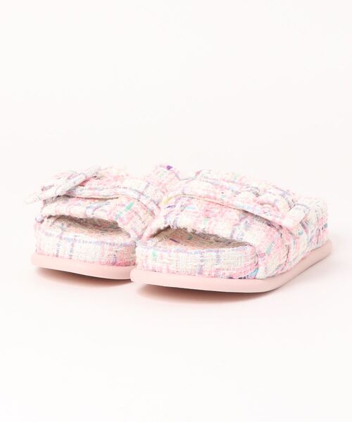 LAC-VERT（ラック・ヴェール）の「厚底ベルトスリッパサンダル（サンダル・レディース・その他1/ブラック/ピンク・L/M）」の7枚目の写真