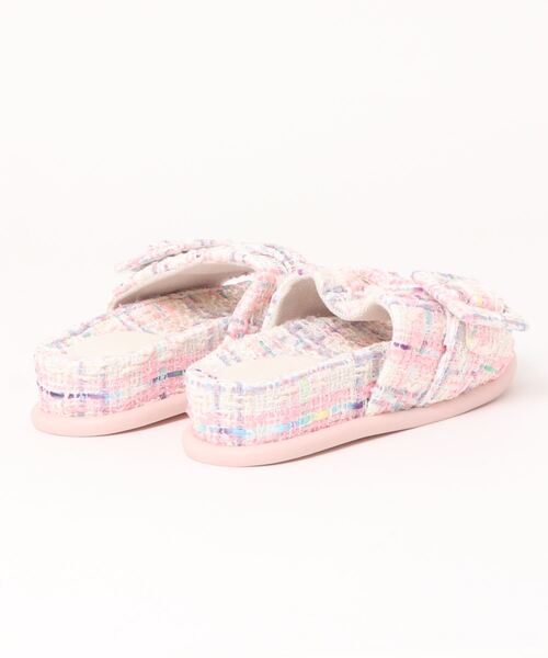 LAC-VERT（ラック・ヴェール）の「厚底ベルトスリッパサンダル（サンダル・レディース・その他1/ブラック/ピンク・L/M）」の8枚目の写真