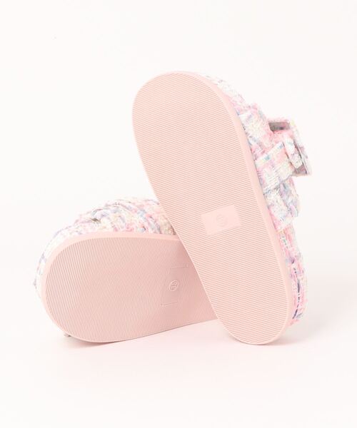 LAC-VERT（ラック・ヴェール）の「厚底ベルトスリッパサンダル（サンダル・レディース・その他1/ブラック/ピンク・L/M）」の4枚目の写真