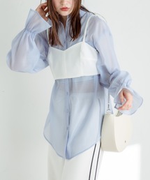 OLIVE des OLIVE | ポケット刺繍キャンディ袖シャツ(シャツ/ブラウス)