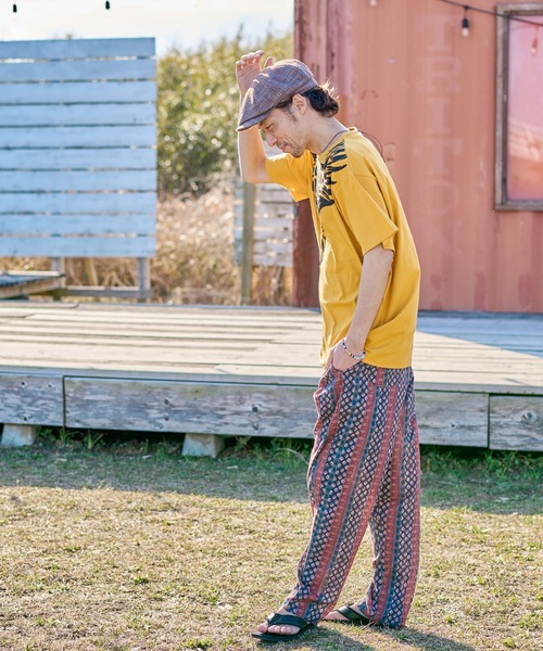 チャイハネ（チャイハネ）の「【チャイハネ】プロバンスMEN'Sパンツ（その他パンツ・メンズ・ブラック/イエロー/パープル・FREE）」の4枚目の写真