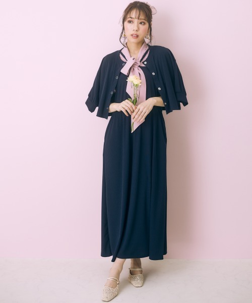 marun（マルン）の「＜大きいサイズ＞ フリルリボンタイブラウス marun（シャツ/ブラウス・レディース・ピンク/ネイビー・L/LL/3L/4L/5L）」の21枚目の写真