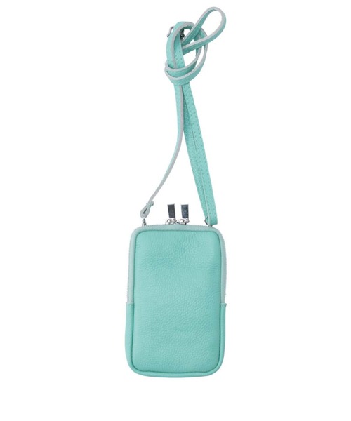 MARLON FIRENZE（マーロンフィレンツェ）の「Shoulder Mini Pouch（ショルダーバッグ・レディース・グリーン/キャメル/サックスブルー/ブラック/シルバー/ブラウン/ライトグレー/ネイビー/ライトベージュ/オレンジ/ゴールド/ライトピンク/グレイッシュブルー/レッド/ベージュ/グレー/レモンイエロー/ミント・ONE SIZE）」の8枚目の写真