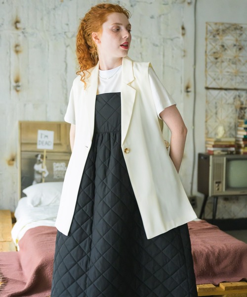 the tiny shop キルティングキャミワンピース CATEGORY One-piece