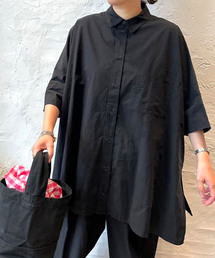 タイプワッシャー ワイドシャツ