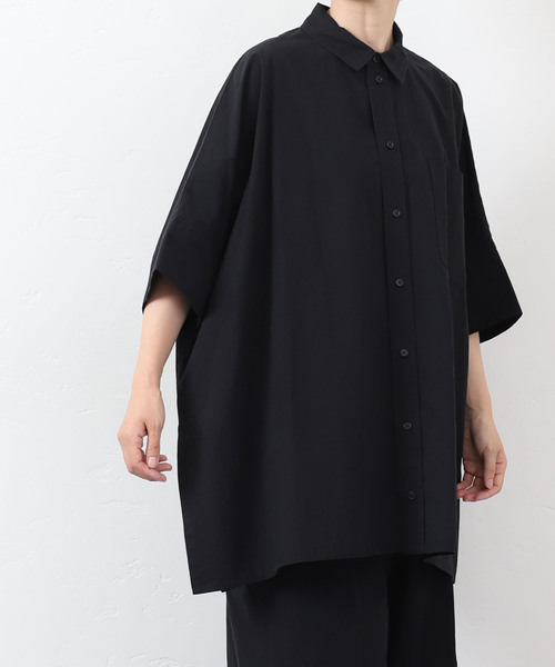 JOURNAL STANDARD LUXE（ジャーナルスタンダード　ラックス）の「タイプワッシャー ワイドシャツ（シャツ/ブラウス・レディース・ホワイト/ブラック・FREE）」の11枚目の写真