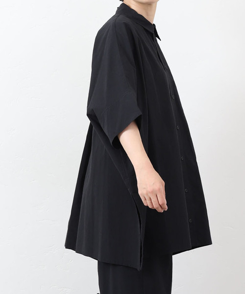 JOURNAL STANDARD LUXE（ジャーナルスタンダード　ラックス）の「タイプワッシャー ワイドシャツ（シャツ/ブラウス・レディース・ホワイト/ブラック・FREE）」の14枚目の写真