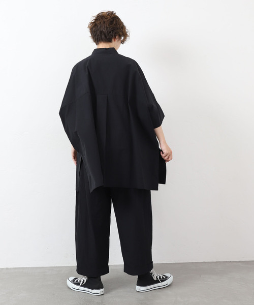 JOURNAL STANDARD LUXE（ジャーナルスタンダード　ラックス）の「タイプワッシャー ワイドシャツ（シャツ/ブラウス・レディース・ホワイト/ブラック・FREE）」の15枚目の写真