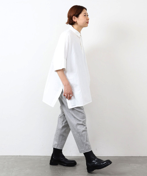 JOURNAL STANDARD LUXE（ジャーナルスタンダード　ラックス）の「タイプワッシャー ワイドシャツ（シャツ/ブラウス・レディース・ホワイト/ブラック・FREE）」の22枚目の写真