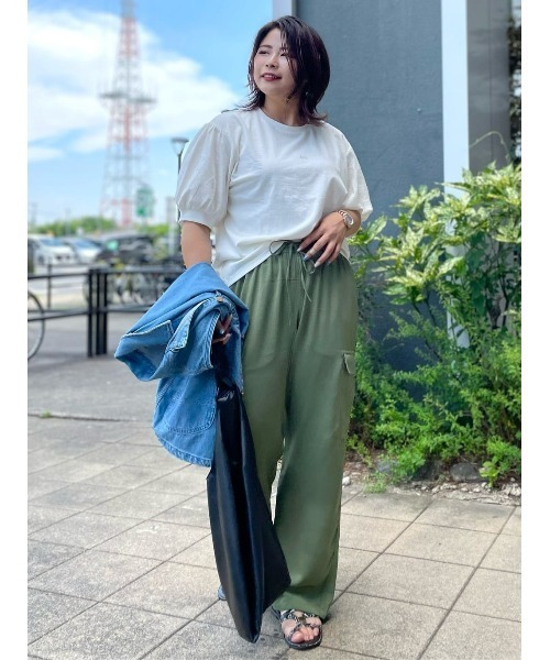 Lee(リー)の「Lee(リー)パフスリーブTシャツ(Tシャツ/カットソー・レディース・オフホワイト・M/L)」の22枚目の写真