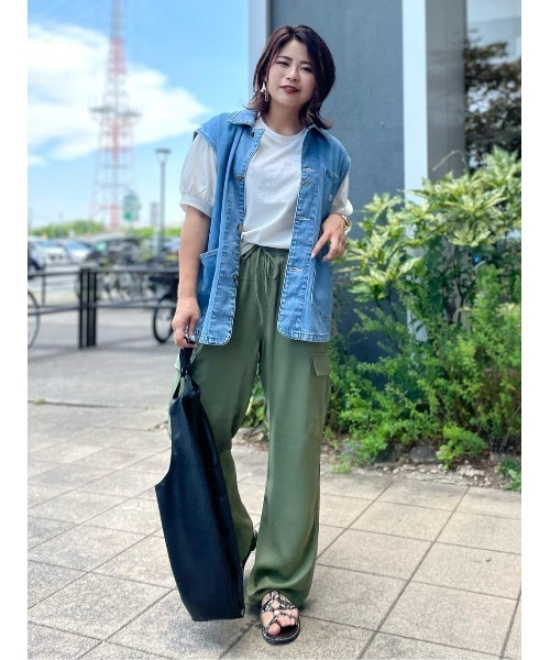 Lee(リー)の「Lee(リー)パフスリーブTシャツ(Tシャツ/カットソー・レディース・オフホワイト・M/L)」の20枚目の写真