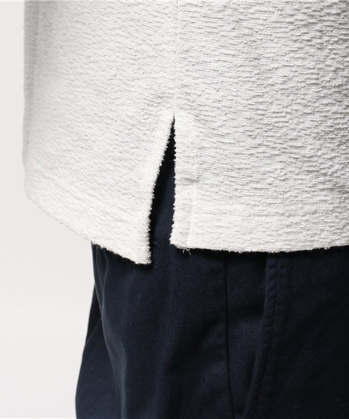 417 EDIFICE(フォーワンセブンエディフィス)の「ランダムパイル クルーネック S/S(Tシャツ/カットソー・メンズ・ネイビー/ホワイト/チャコールグレー・SMALL/LARGE/MEDIUM)」の9枚目の写真