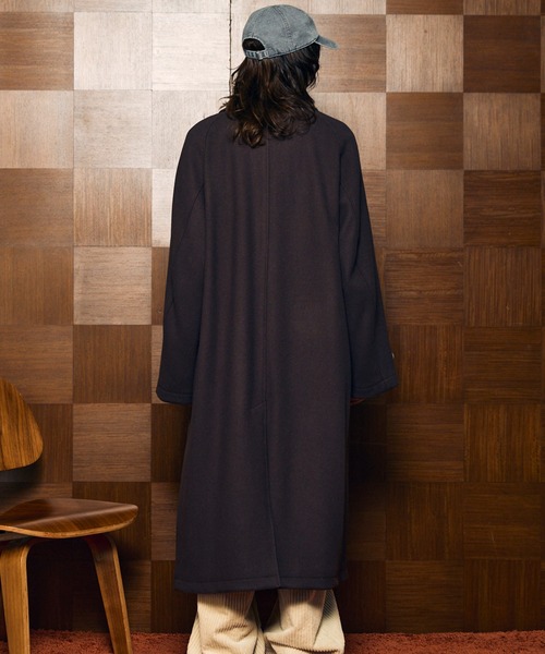 UNISEX》Super170s Prime-Over Melton Balmachan Coat/プライム