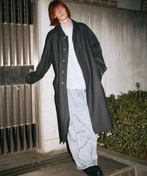 MAISON SPECIAL（メゾンスペシャル）の「《UNISEX》Super170s Prime-Over Melton Balmachan Coat/プライムオーバーメルトンバルマカンコート【MAISON SPECIAL/メゾンスペシャル】（ステンカラーコート）」