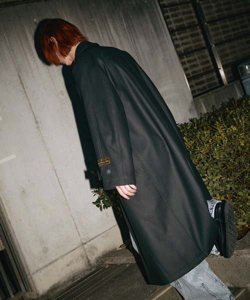 UNISEX》Super170s Prime-Over Melton Balmachan Coat/プライム