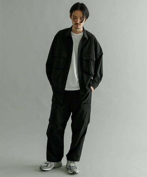 URBAN RESEARCH（アーバンリサーチ）の「『撥水/速乾』『UR TECH POLIsh POLI』マルチミリタリーシャツ（シャツ/ブラウス・メンズ・オリーブ/ブラック・MEDIUM/LARGE）」の14枚目の写真